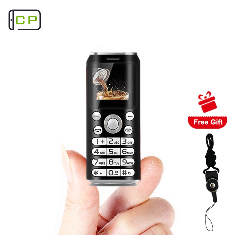 Original SATREND K8 Mini Finger Size Mobile Phone Fsmart Dual Sim Small Cola Cellphone MP3 Bluetooth