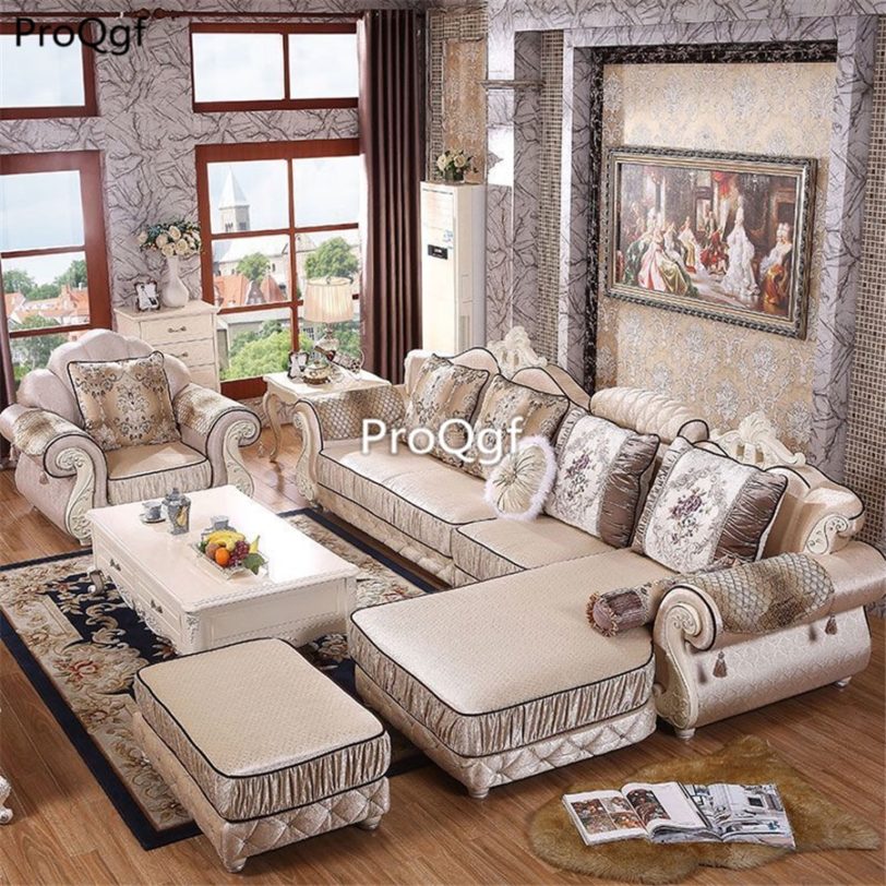 Prodgf 1Pcs A Set Castle Living Room Big Sofa