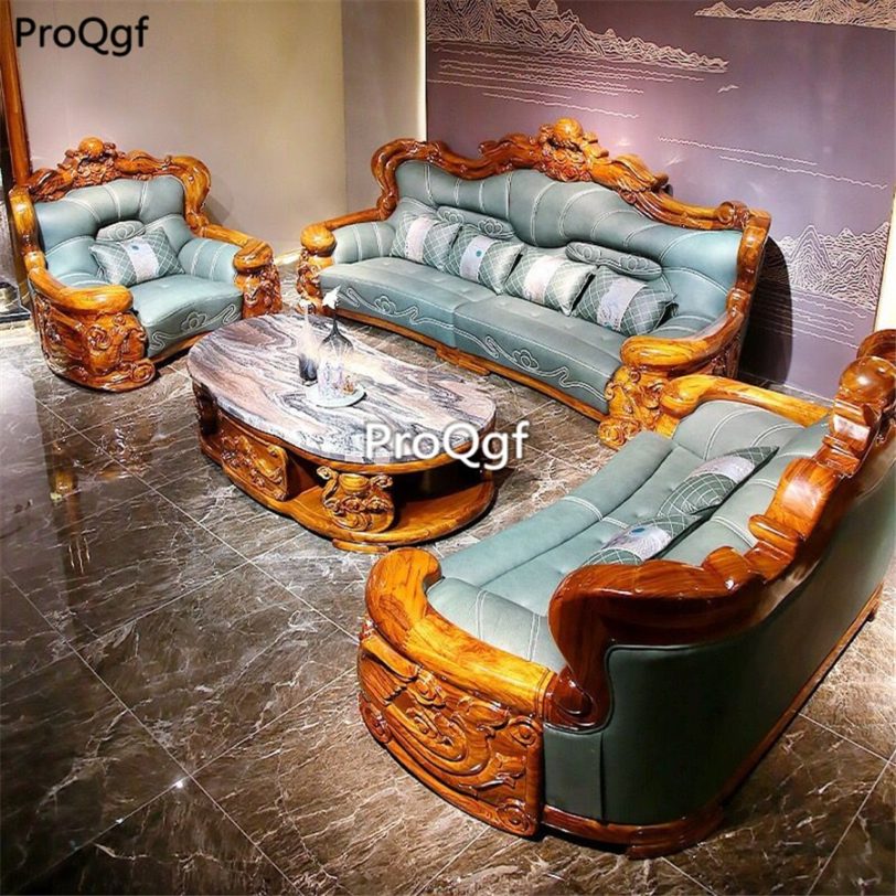 Prodgf 1Pcs A Set Ins Luxury Big House True Love Blue two people seat Sofa