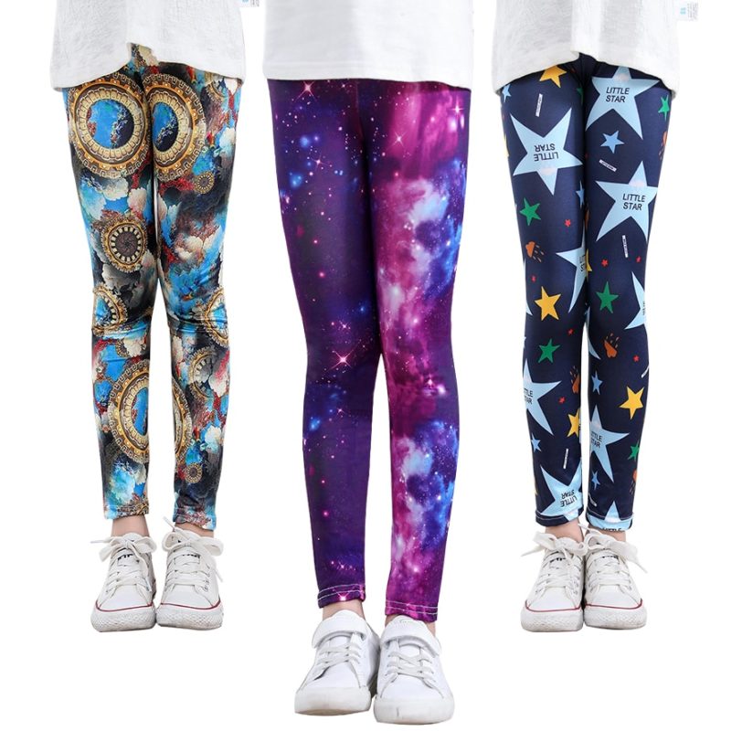 SheeCute Girls Spring Autumn Full Length Printing Skinny Leggings SC1752-C