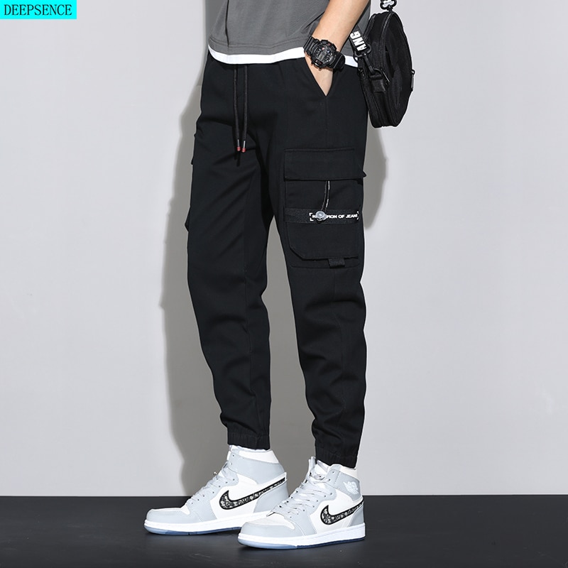 Spring and Summer Big Men Trousers Knitted Sports Pants Men Pants Loose Korean Version of All