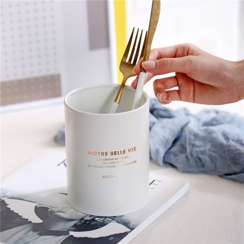 Stainless Steel Cutlery Holder Drainer Spoon Fork Chopsticks Storage Rack Kitchen Accessories Cooking Utensils Organizer 3colors