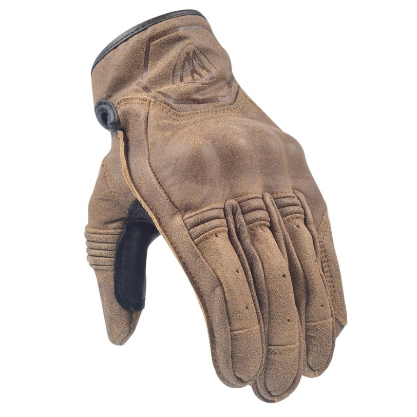 Willbros Dark Brown Vintage Motorcycle Touch Screen Gloves Men's Retro Leather Gloves For Street Motorbike Bike Touring