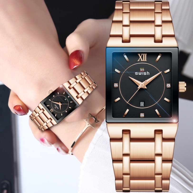 Women's Luxury Bracelet Watches Top Brand Designer Dress Quartz Watch Ladies Golden Rose Gold Wrist Watch Relogio Feminino 2020