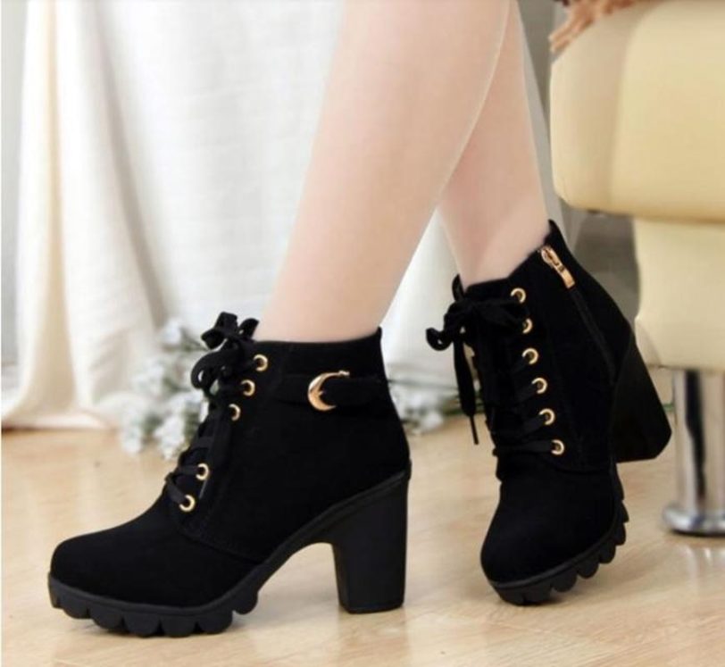 comemore 2021 New Women Shoes PU High Heels Zapatos Mujer Fashion Sexy High Heels Ladies Shoes Women Pumps Side Zipper Pumps