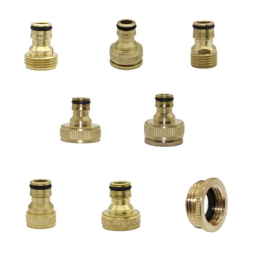 1/2",3/4",1" Thread Brass Quick connector Agriculture tools Garden Watering Adapter Durable Joint Drip Irrigation Fittings 1 Pcs