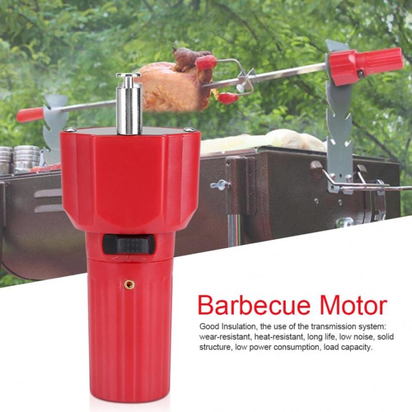 1.5 V Red Solid Construction Barbecue Grill Rotator Motor BBQ Roast Bracket Accessory High Quality Electric BBQ Motor Barbecue