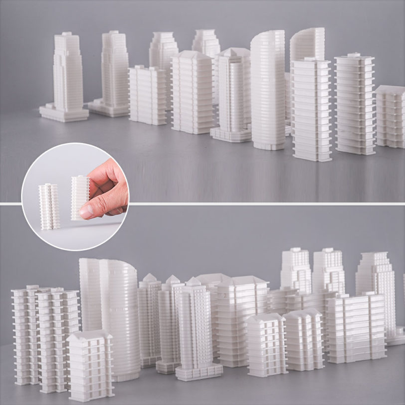 1/500-1000 Scale ABS White Model Architecture Construction Building For Realistic Model Making Landscape Materials