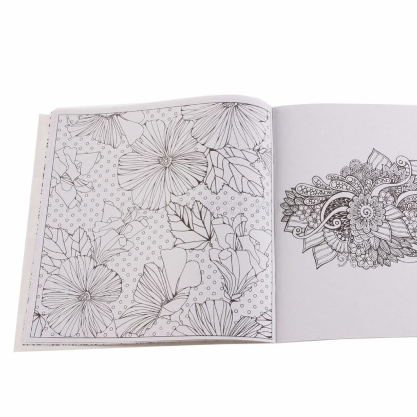 1 PCS 12Pages Mandalas Flower Coloring Book For Children Adult Relieve Stress Kill Time Graffiti Painting Drawing Art Book - Image 5