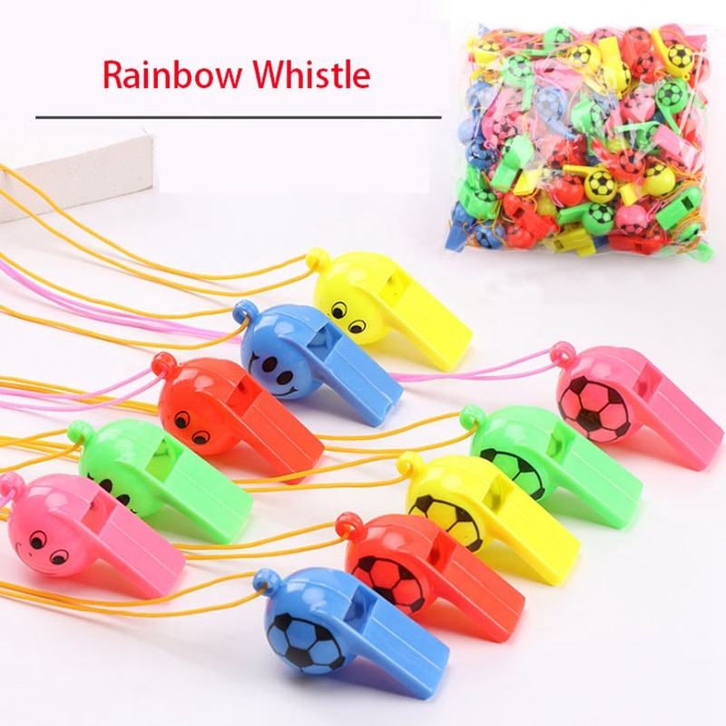 10 20Pcs Cute Soccer Football Party Favors Smile Whistles Sports Birthday Party Gifts Easter Basket Filler