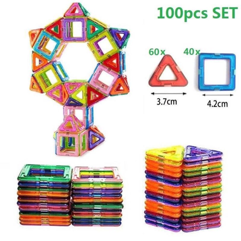 100pcs/50pcs mini Magnetic Building Blocks Designer Construction Set Model Building Magnets Magnetic Blocks Educational Toy