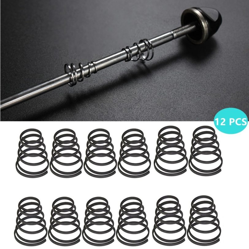 12PC Bicycle Wheel Skewers String Spring Bike Quick Release Rod Shaft Lever Hub Replacement Part For Bicycle Front Rear Forks