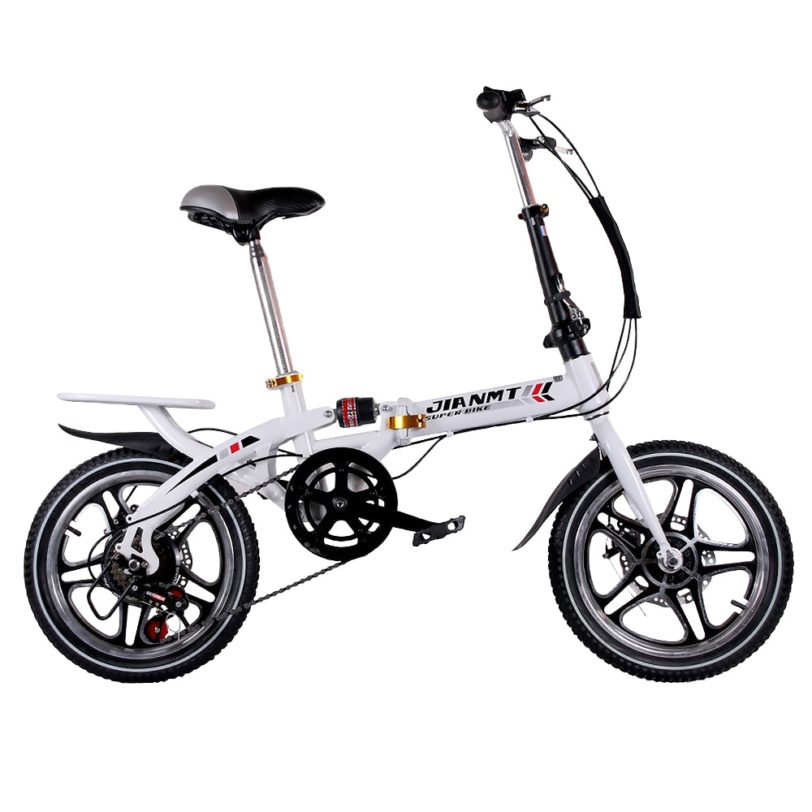 14 or 16 inch Fold able Ultra-lightweight Kids Bike Children Variable Speed Dual Brake Folding Bicycle For Student