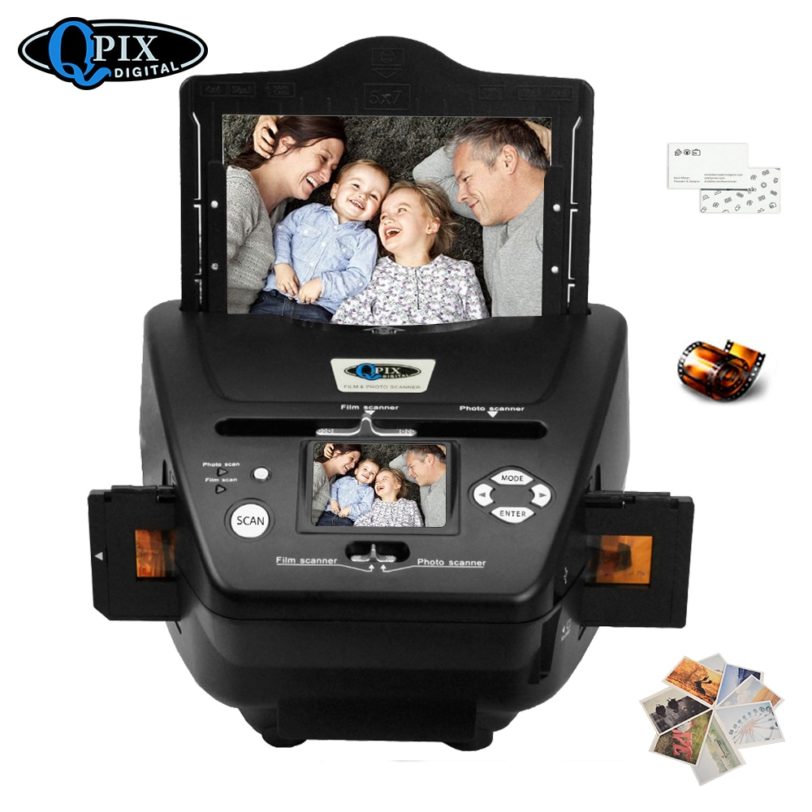 16 Mega Pixels Digital Photo Film Scanner 4 in 1 Scanner Convert 35mm 135 Slide Negative Scanner Name Card Scanner 2.4 inch LCD