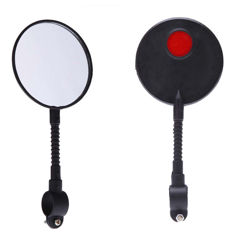1pcs Rotating Bicycle Rearview Mirror Universal Bicycle Flexible Handlebar Universal Bicycle Mirror Bicycle Accessories