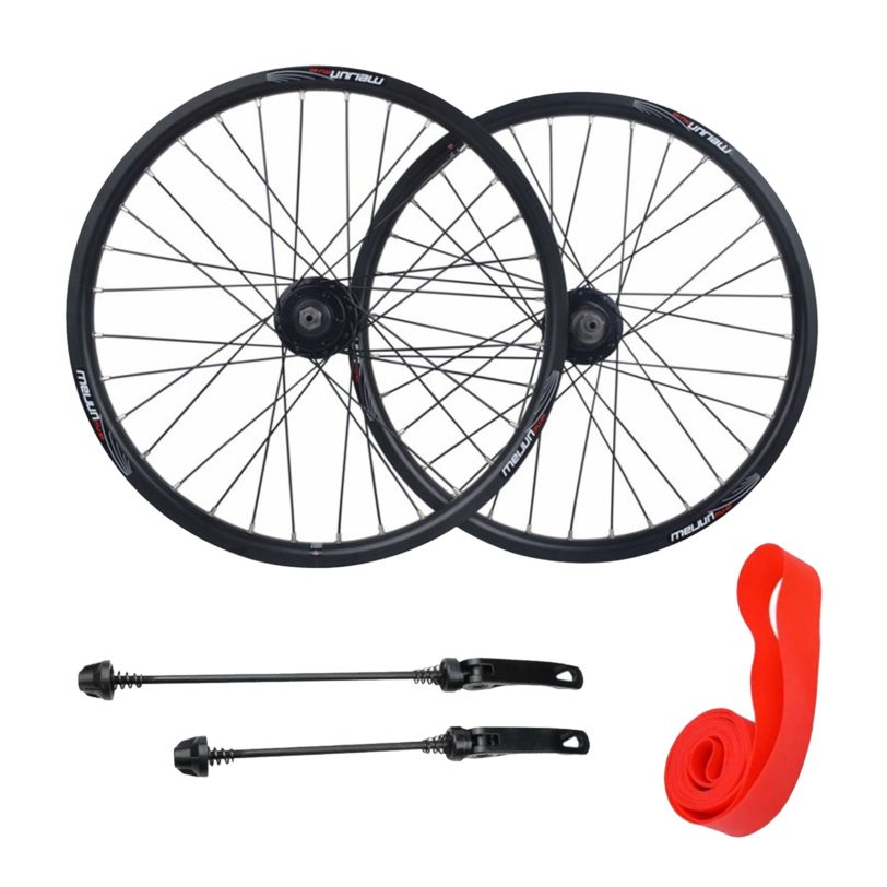 20 inch 1.25-2.215 Folding Bike Wheel Bicycle Wheelset Schrader Valve 32H Hub Folded Bicycle Wheelset Repair Component