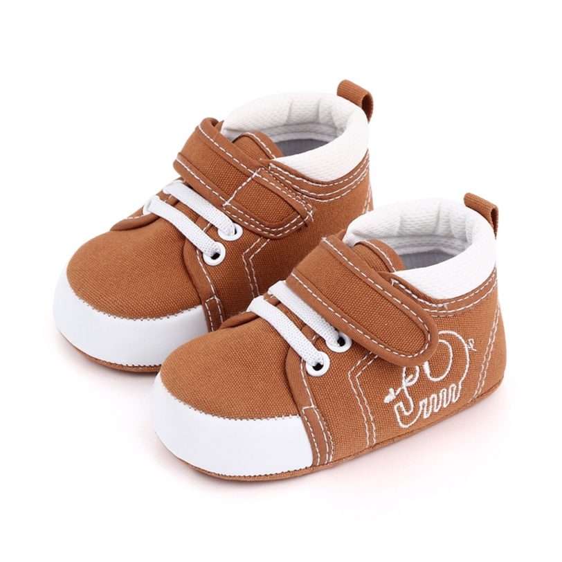 2021 Baby Boys and Girls Shoes Sole Soft Canvas Solid Footwear For Newborn Baby Shoes Toddler Crib Moccasins 14 Styles Available - Image 5