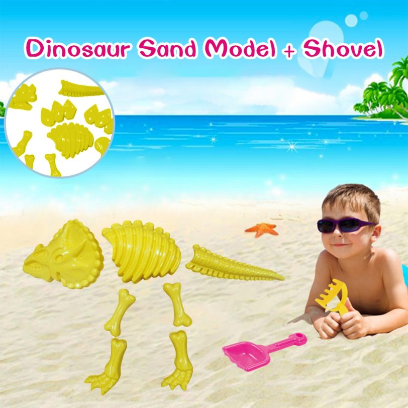 2021 Beach toys Baby toys Children s Beach Toy Set Small Sand Shovel Dinosaur Sand Model