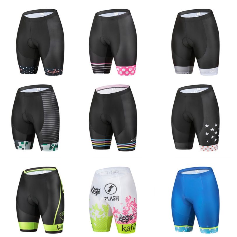 2021 Kafitt Women's Short Pants Clothing MTB Road Cycling Shorts Quick-Drying Uniform Breathable Men's Pink Gel Pink Pad Summer