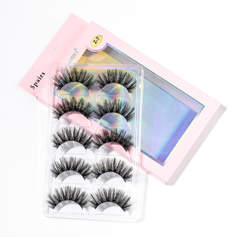 2021 New 15-25mm 3D Faux Mink Hair Cross False Eyelashes 5/10 Pairs Long Eye Lashes Handmade Thick Makeup Beauty Extension Tools - Image 6