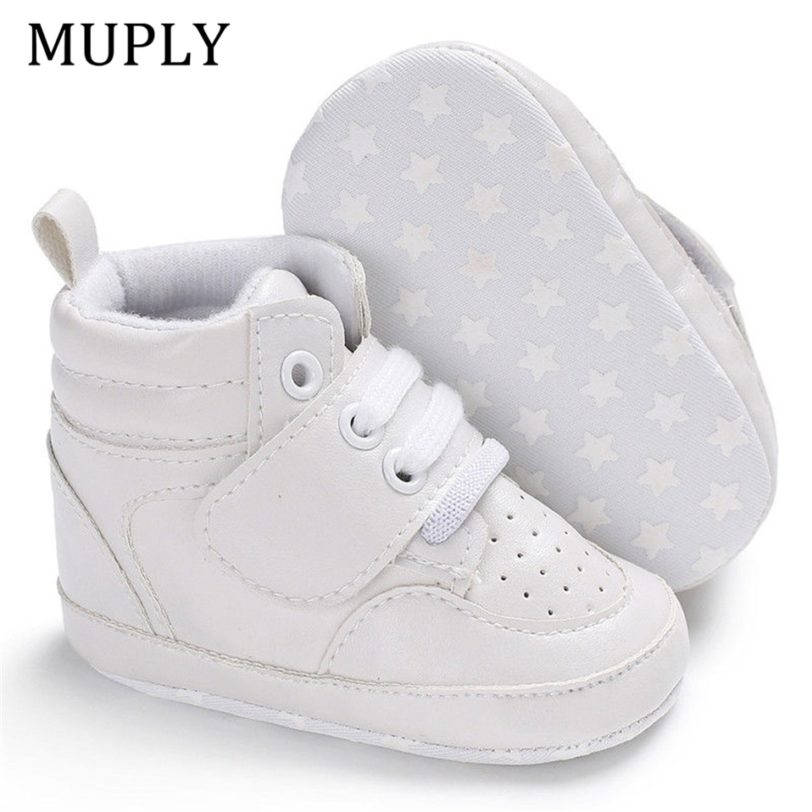 2021 New Arrival Newborn Baby Boy Girl Soft Sole Crib Shoes Keep Warm Boots Anti-slip Sneaker PU Solid First Walkers 0-18M - Image 3