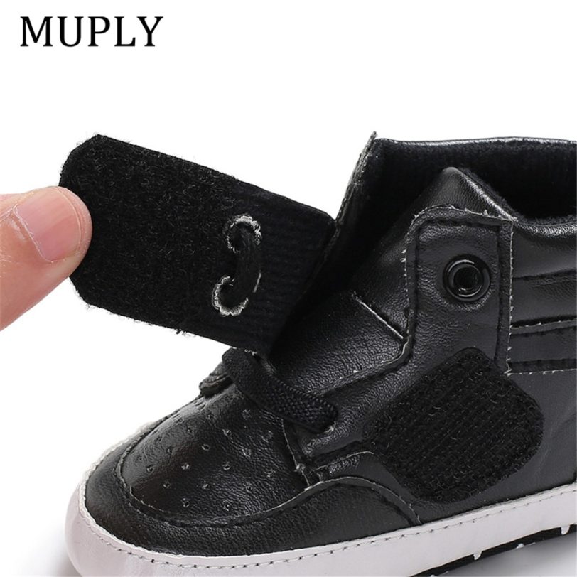 2021 New Arrival Newborn Baby Boy Girl Soft Sole Crib Shoes Keep Warm Boots Anti-slip Sneaker PU Solid First Walkers 0-18M - Image 6