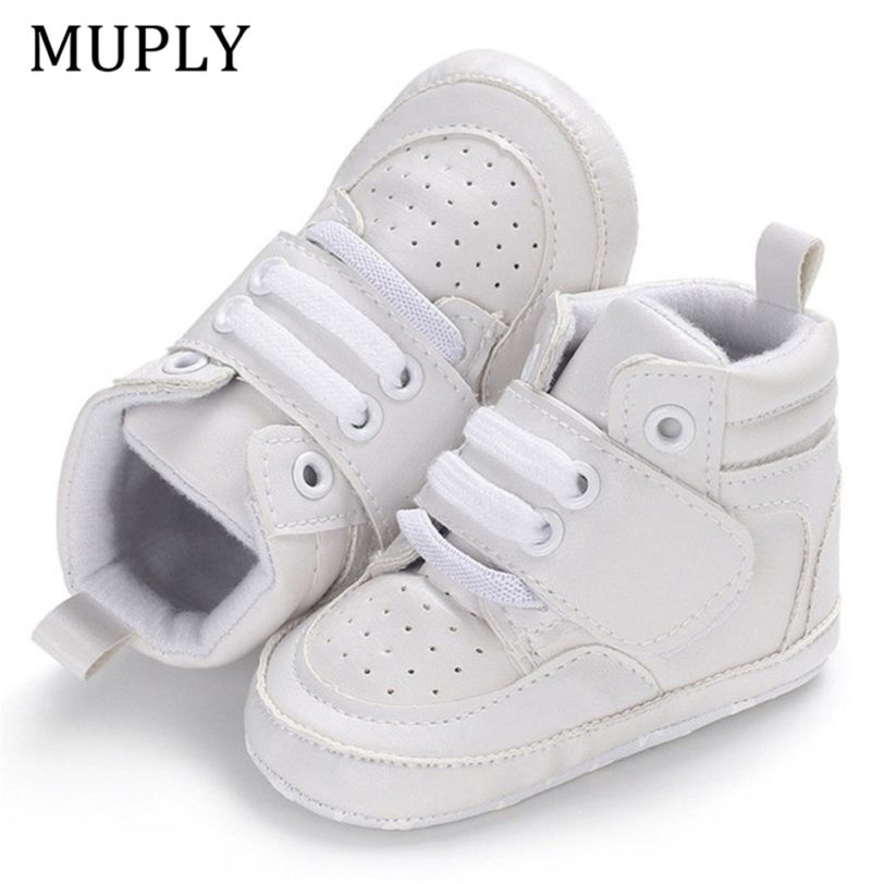 2021 New Arrival Newborn Baby Boy Girl Soft Sole Crib Shoes Keep Warm Boots Anti-slip Sneaker PU Solid First Walkers 0-18M - Image 2