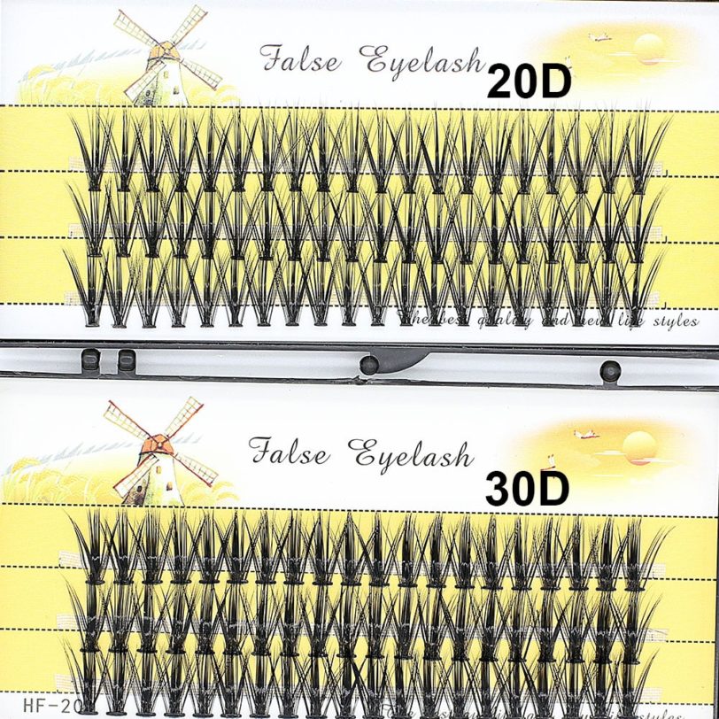 20D/30D Beautiful Individual Cluster EyeLashes 3D Volume Mink Grafting Fake False Eyelashes eyelash extension individual bunche - Image 4