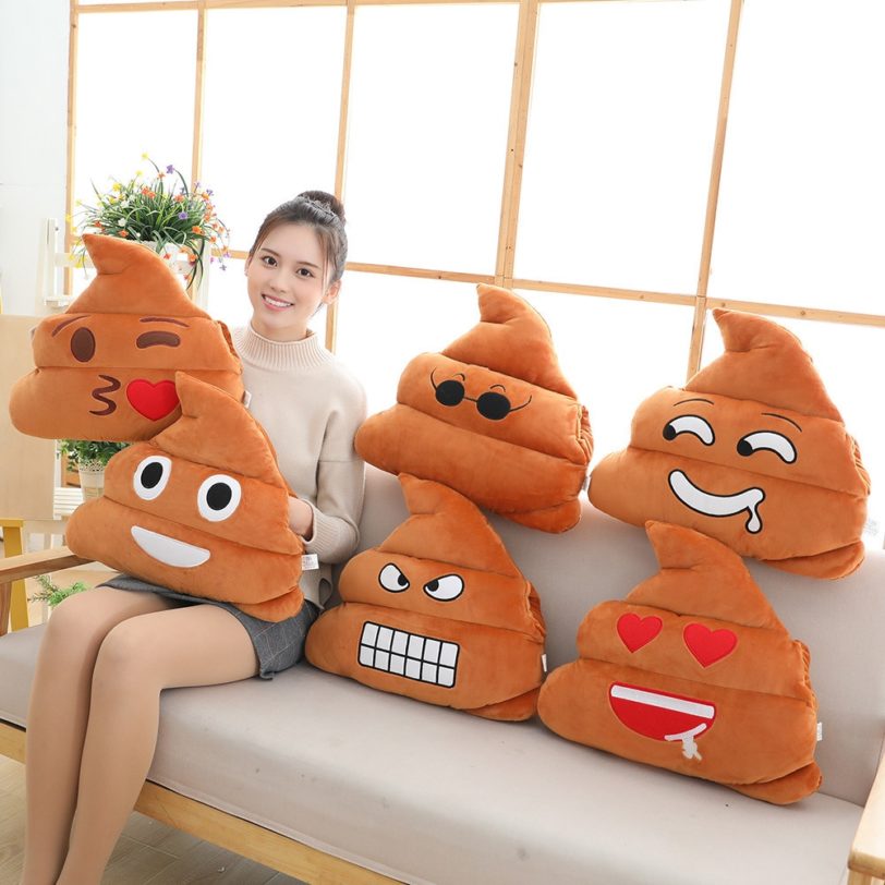 25CM/45CM Super Poop Soft PP Cotton Stuffed Toy Spoof Doll Party Strange Whole Person Funny Gift Stool Pillow Struggle Plush Toy