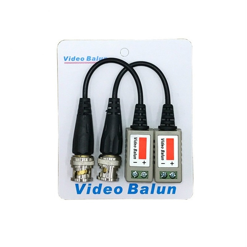 2Pcs 1 Pairs AHD CVI TVI Twisted BNC CCTV Video Balun Passive Transceivers UTP Balun BNC 4
