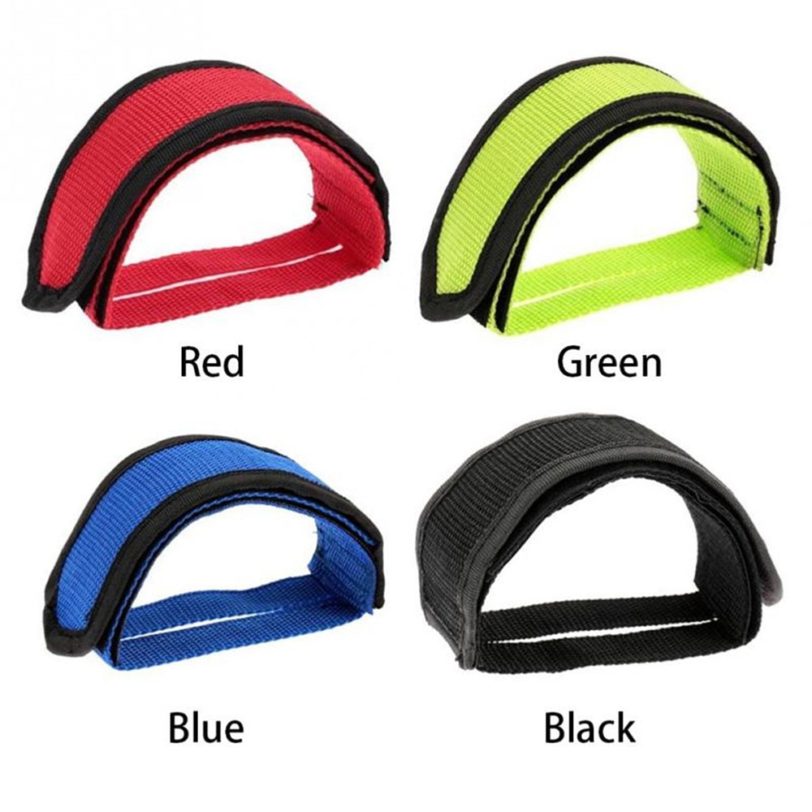 2pc Nylon Bicycle Pedal Straps Toe Clip Strap Belt Adhesivel Bicycle Pedal Tape Fixed Gear Bike Cycling Fixie Cover