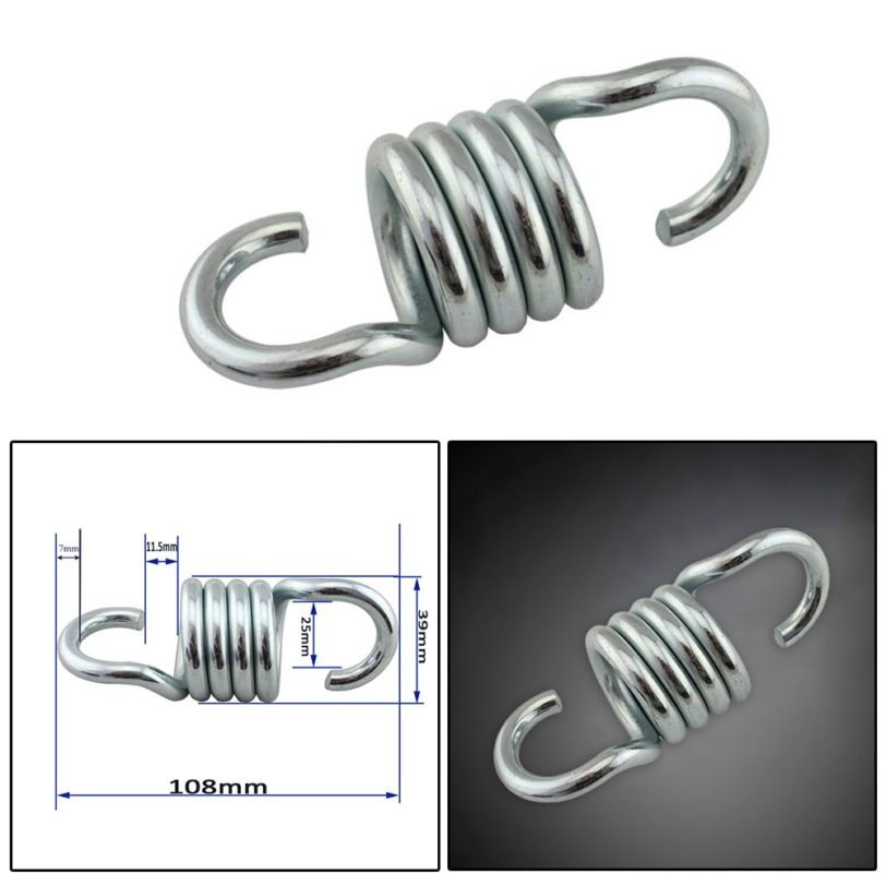 2pcs Sturdy Steel Extension Spring Heavy Hammock Swing Chair Spring Porch Suspension Hooks Outdoor Hammock Accessories