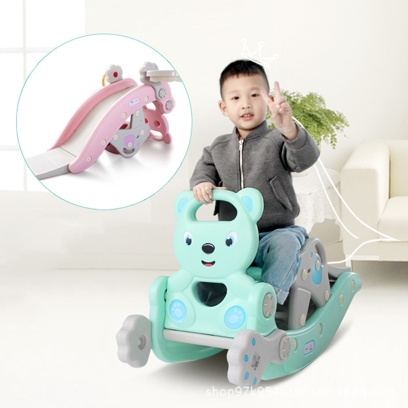 3 In1 Multifunction Children s Rocking Horse Slide Newborn Birthday Gift Car Baby Dual Use Toy