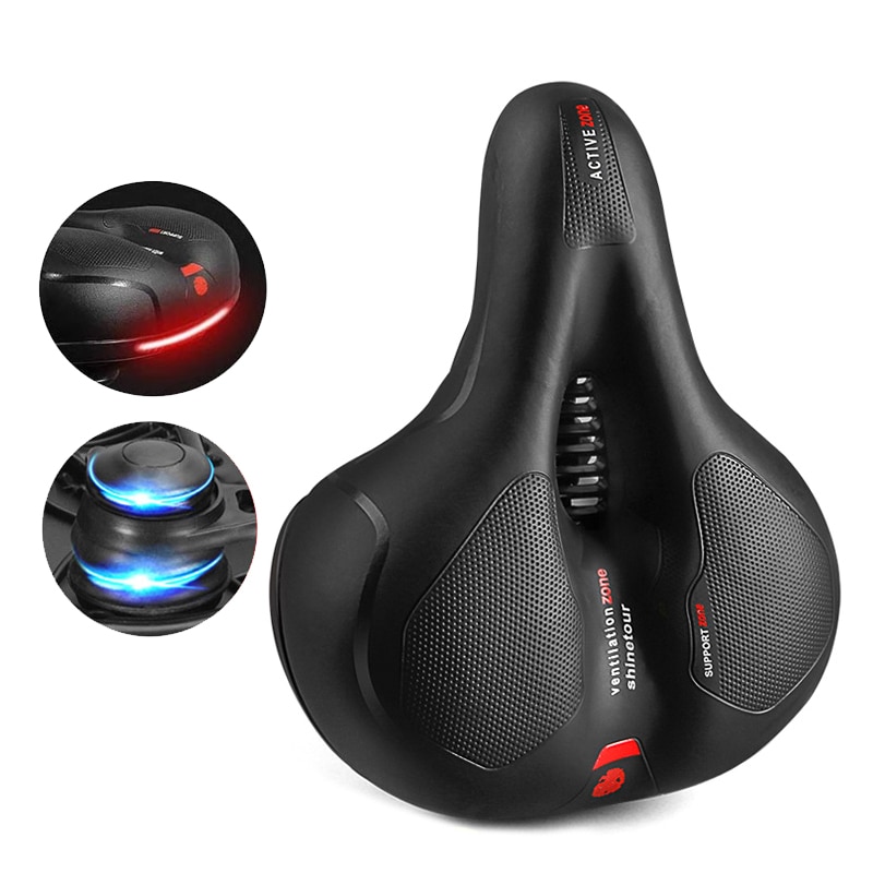 3D Bicycle Saddle Width Soft Seat Thicken Widen Cycling Cushion Comfortable Breathable Fot MTB Road Mountain
