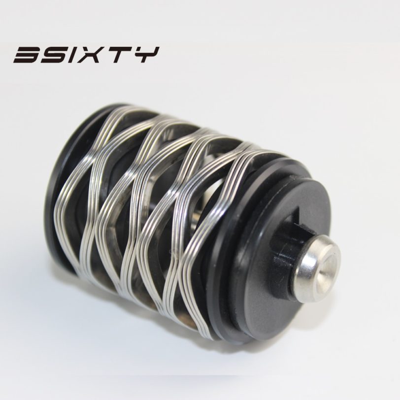 3SIXTY Titanium Bolt Silver-B Wave Spring Rear Shock Suspension Shox for Brompton Bicycles