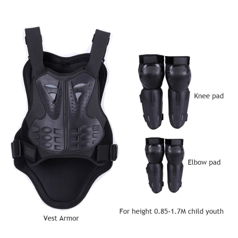 4-15 years Children Kids Protect Vest Waistcoat Suits Riding Cycling DH ATV Dirt Bike Pit Bike Back Chest Elbow Knee armor boys