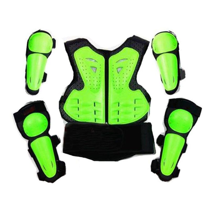 4-15 years Youth Child Motocross Body Protect Vest Armor Kids Motorcycle Skating elbow Knee guard Boys Girls Cycling Waistcoat