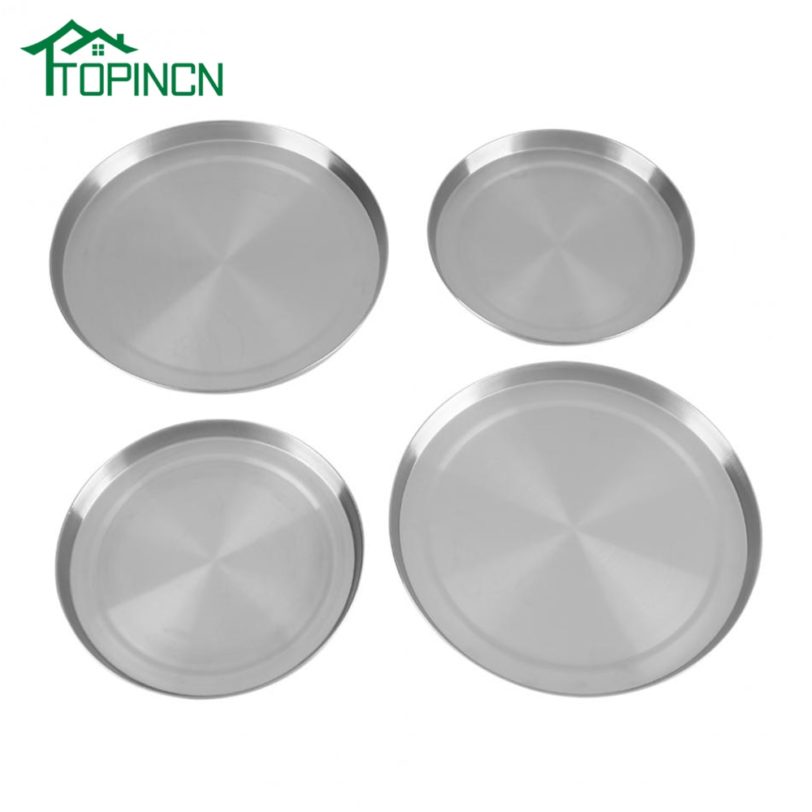 4Pcs/Set Stainless Steel Stove Top Burner Covers Round Barbecue Grill Gas Burner Protective Cover Kitchen Cooker Cover