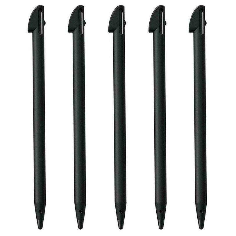 5Pcs Black Plastic Screen Stylus Pen for Nintendo Wii U Pro Game Accessories