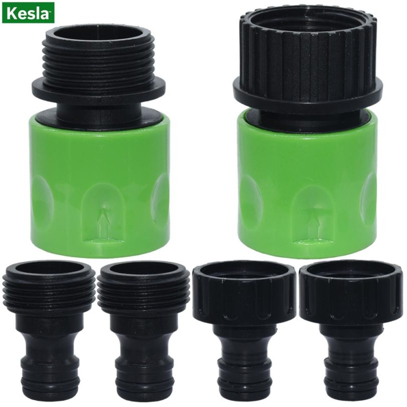 6PCS 3/4 Inch Thread Quick Connector Adapter Male Female USA NPT Plug Coupling Hose Repair Drip Irrigation Nipple Garden Tools