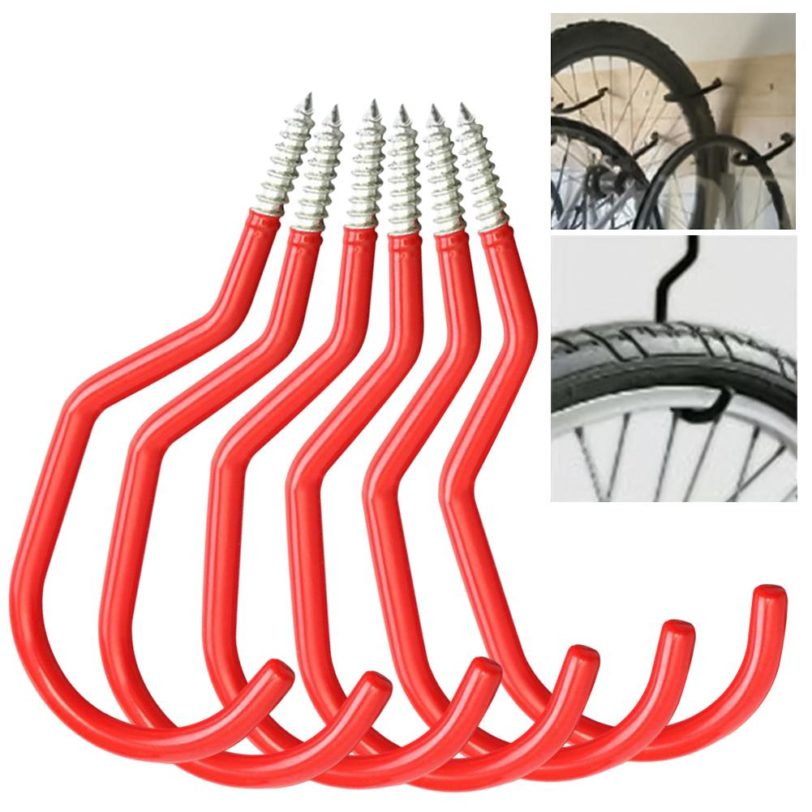 6Pcs Bicycle Cycling Bike Garage Wall Mount Storage Hook Hanger Stand Bracket Bicycle Accessories