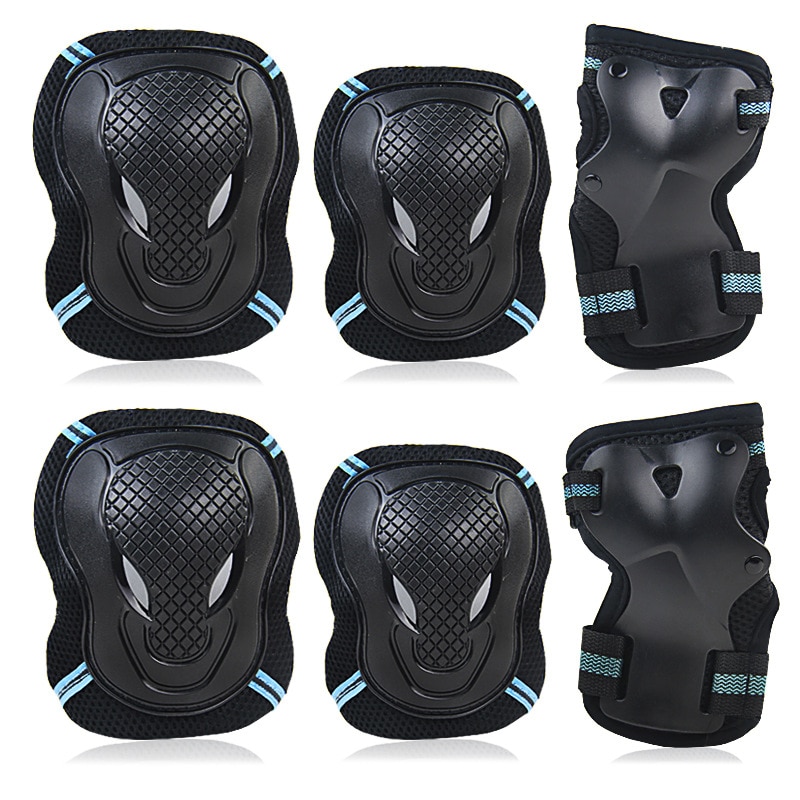 6Pcs set Protective Gear Set Skating Helmet Knee Pads Elbow Pad Wrist Hand Protector for Kids 2