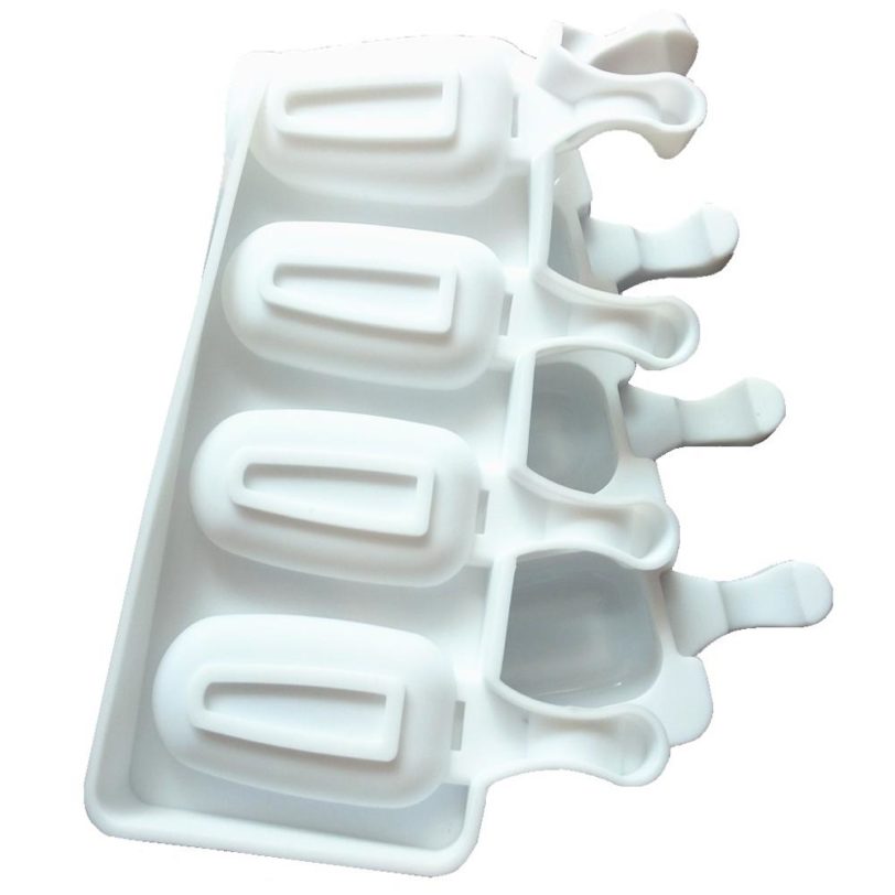 8 Holes Silicone Ice Cream Mould Ice Cube Tray Popsicle Barrel Diy Mold Dessert Ice Cream Mold with Popsicle Stick - Image 4