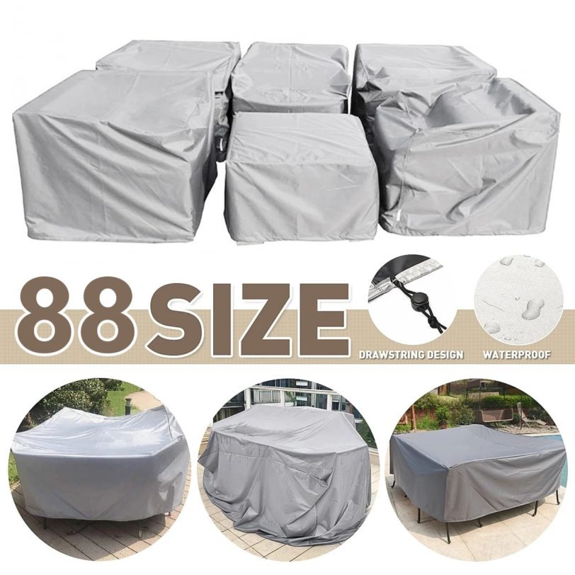 88size Universal Outdoor Patio Garden Furniture Waterproof Covers Rain Snow Chair covers for Sofa Table Chair Dust Proof Cover