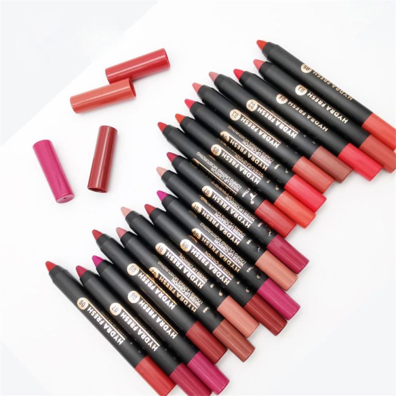 9 Colors Matte Lipstick Pen Makeup Long Lasting Waterproof Velvet Lip stick Soft Moisturizing Smooth Beauty Sexy Nude Lips Tint - Image 3