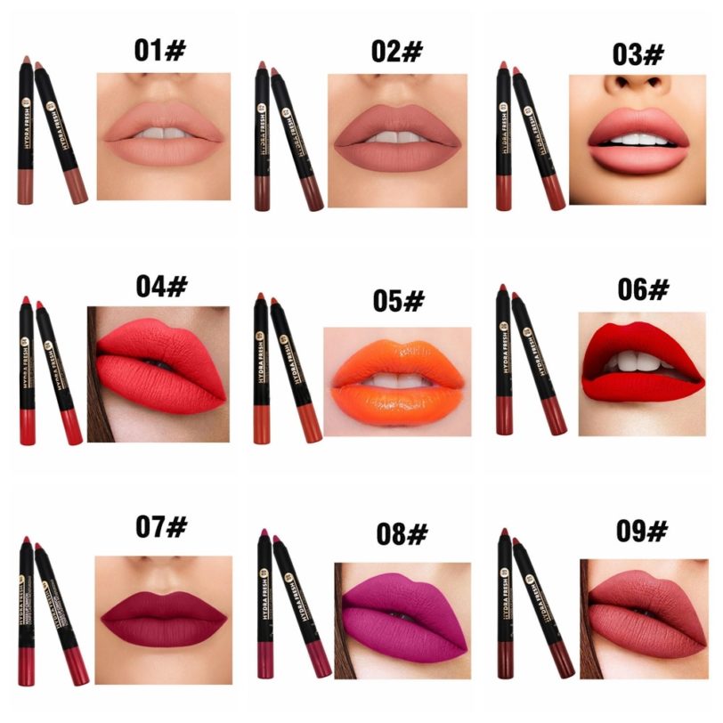 9 Colors Matte Lipstick Pen Makeup Long Lasting Waterproof Velvet Lip stick Soft Moisturizing Smooth Beauty Sexy Nude Lips Tint - Image 5