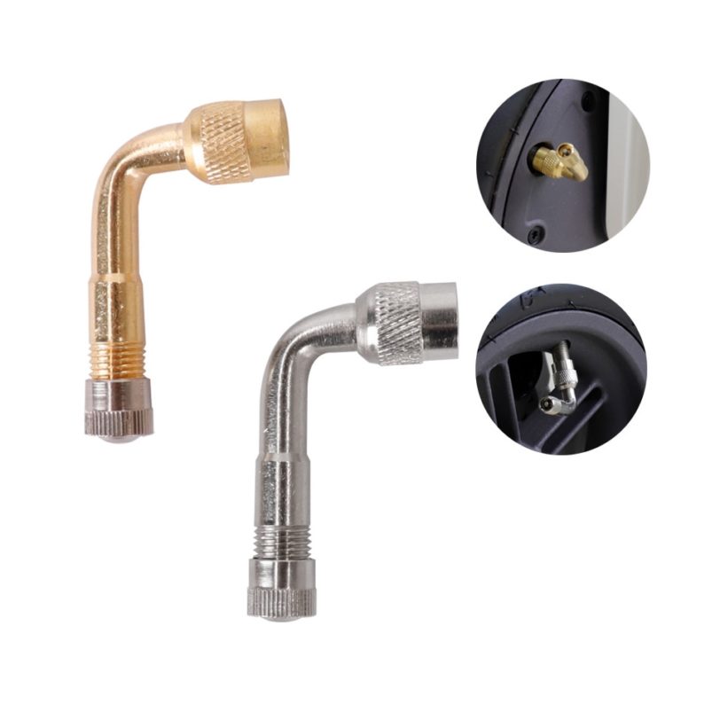 90 Degree Air Valve Extension Truck Gold Brass Valve for Xiaomi M365 1S Pro pro2