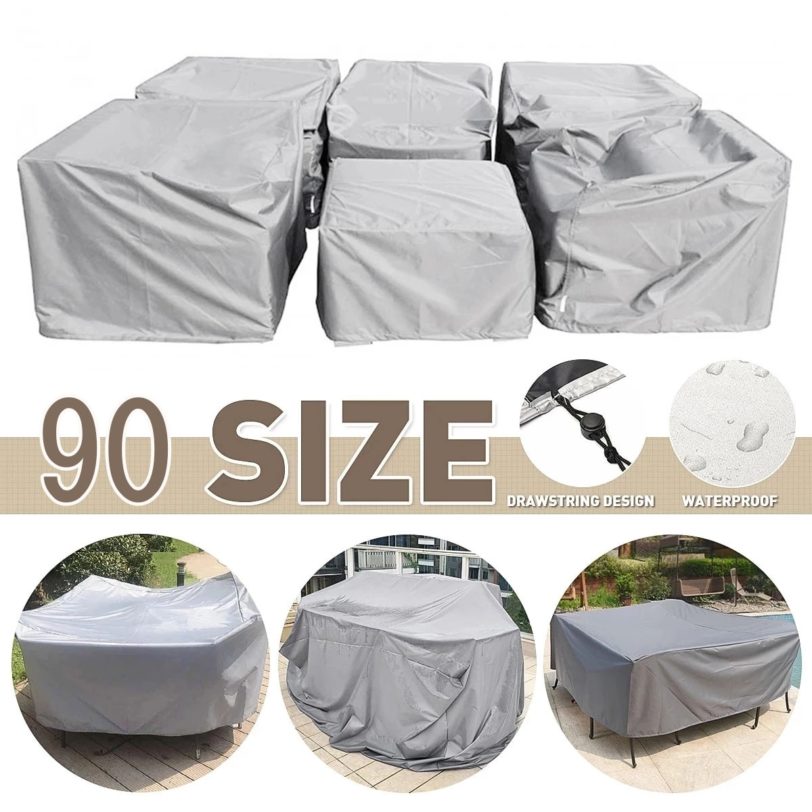 90 Sizes Outdoor Patio Garden Furniture Waterproof Covers Rain Snow Chair covers for Sofa Table Chair Dust kitchen Proof Cover