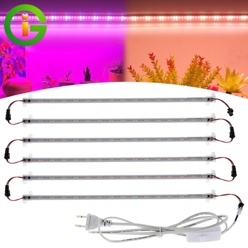 AC220V LED Grow Light 75leds LED Plant Light Bar Full Spectrum Phyto Lamp For Indoor Plants Veg Flowers Hydroponics System