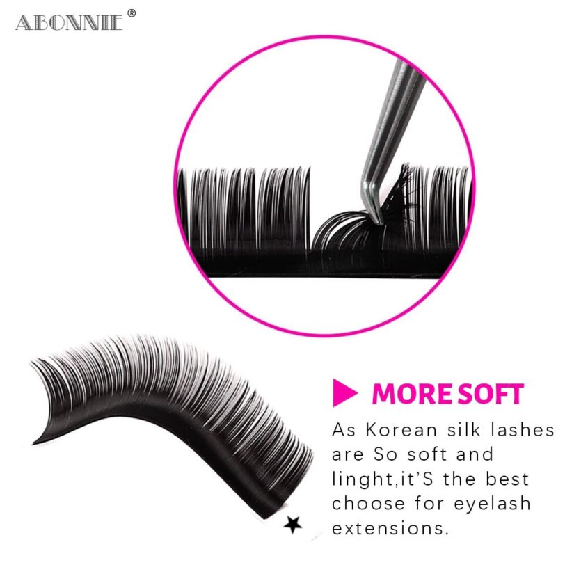 Abonnie 12Lines Individual Mink Eyelashes Premium Volum Lashes Tary Fluffy Eyelash Extension for Eye Beauty Makeup - Image 2